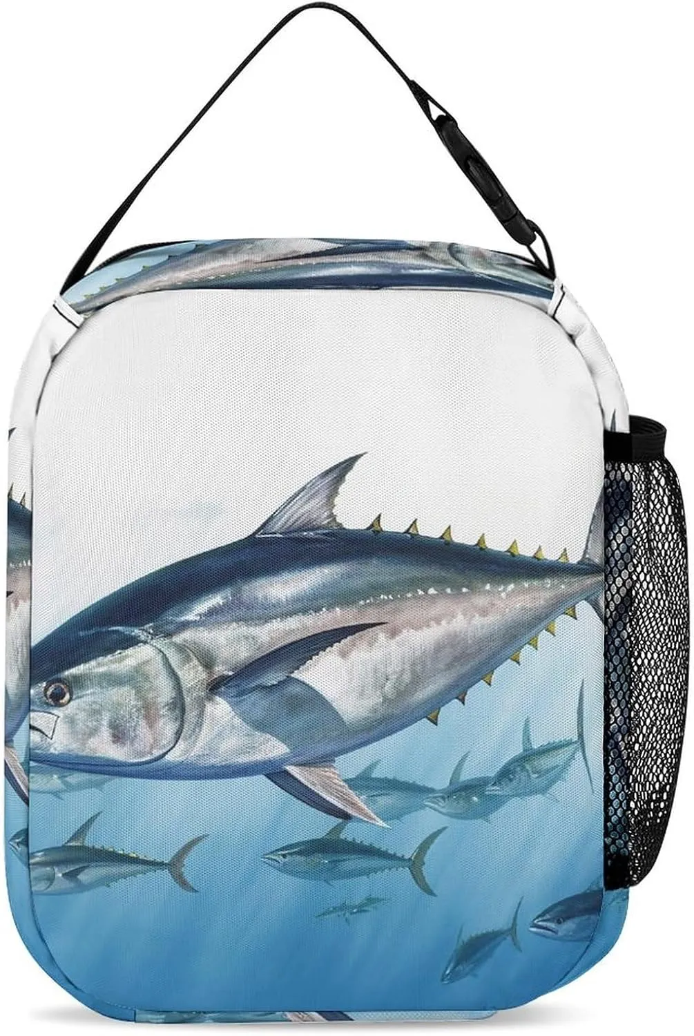 Reusable Insulated Lunch Bag Bluefin Tuna Thunnus Leakproof Portable Lunch Box for Women Men Work Office Picnic Travel