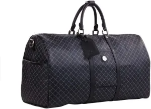 Rioni BLACK Signature Duffel Traveler Bag STB20054