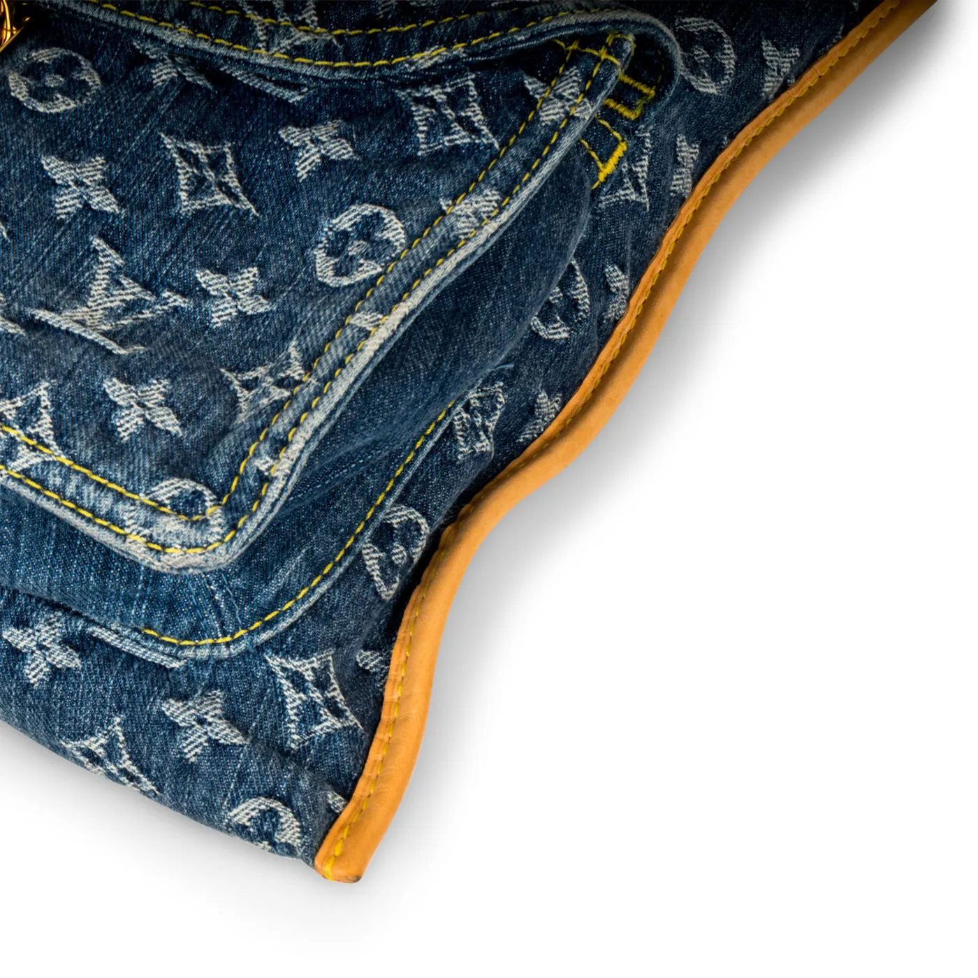 Sac Plat - Denim Monogram