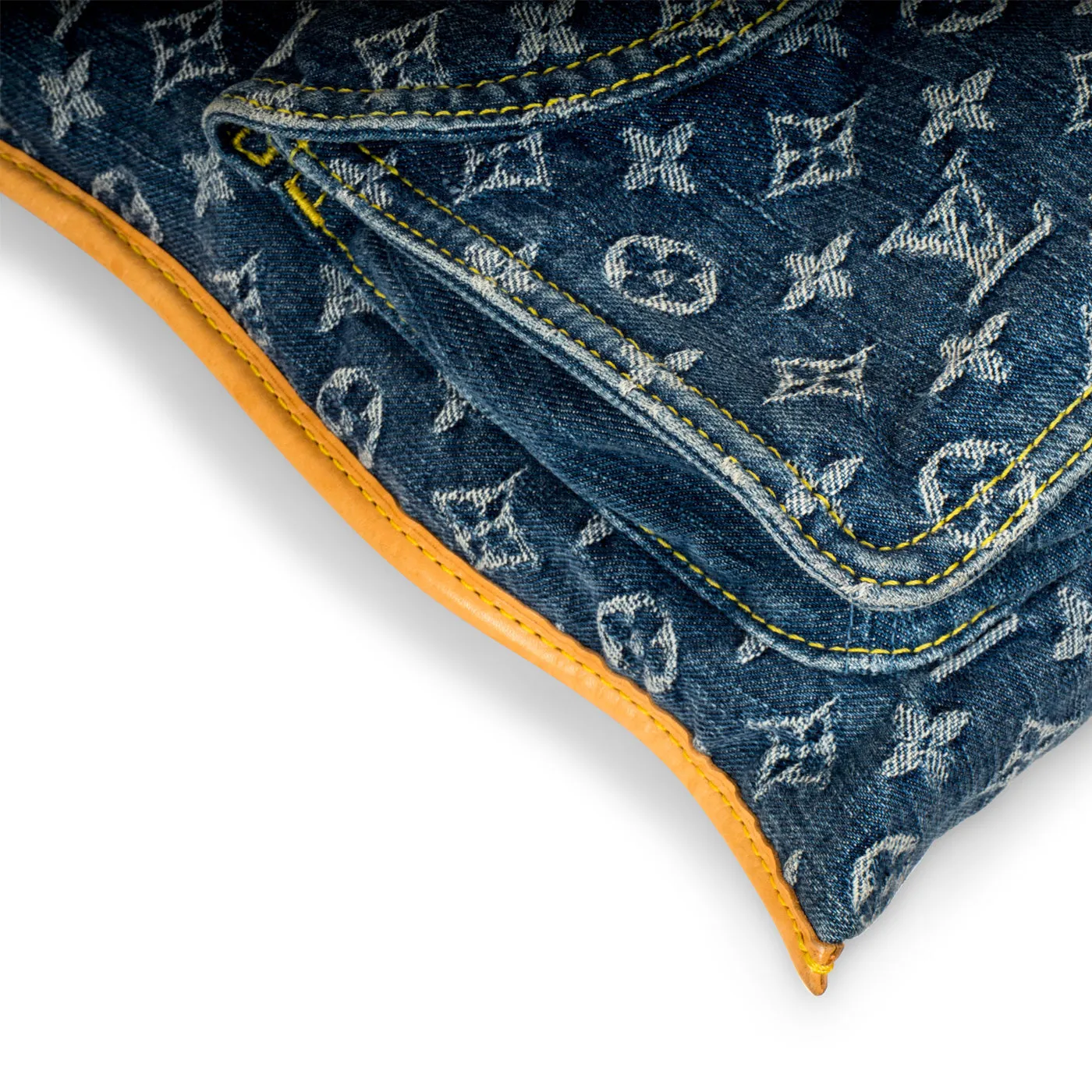 Sac Plat - Denim Monogram
