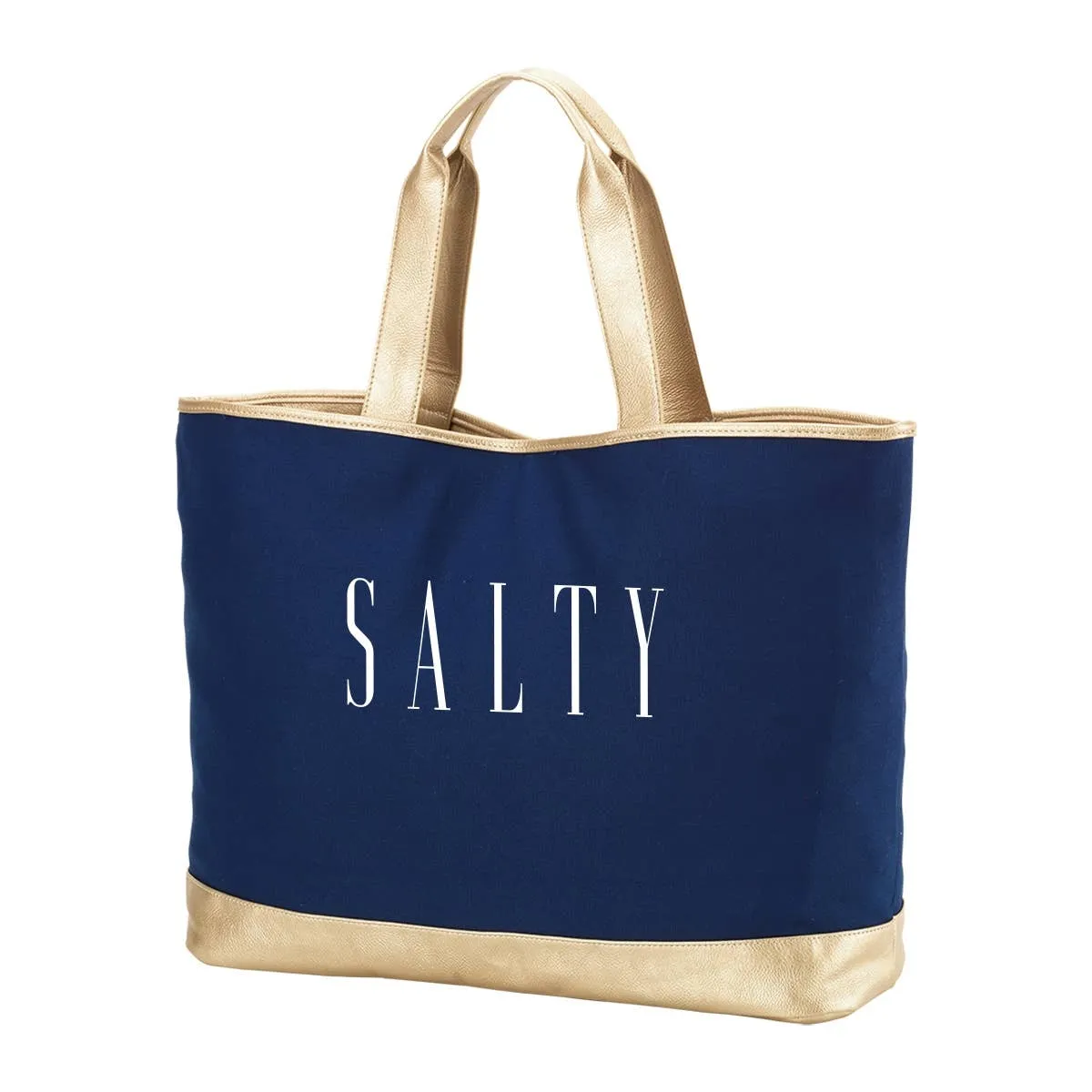 Salty Navy Cabana Tote