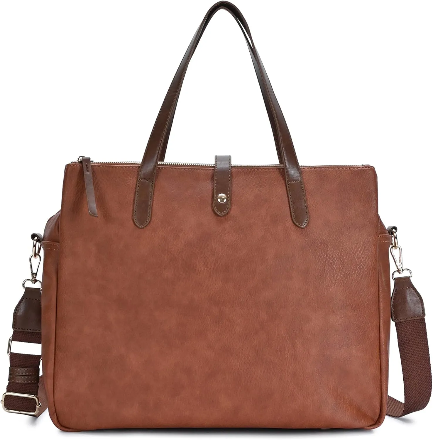 Sasha   Sofi Heather Tote | Triple Compartment Tote Bag for Women | Vegan Leather bag with crossbody strap |