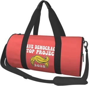 Save Democracy Stop Project 2025 Duffel Bag Gym Bag Travel Sports Tote Large Foldable Beach Swim Yoga7