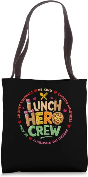 School Lunch Hero Squad Funny Cafeteria Workers Crew Lady Tote Bag