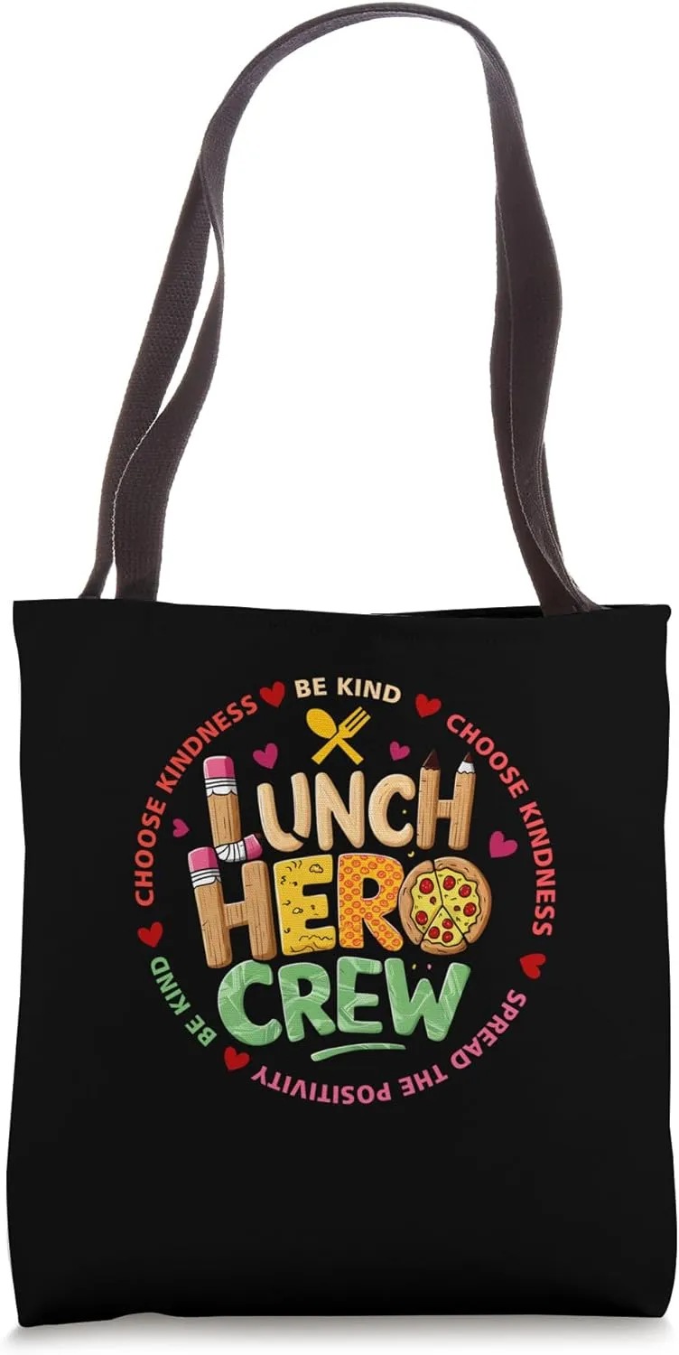 School Lunch Hero Squad Funny Cafeteria Workers Crew Lady Tote Bag