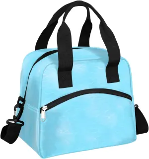 Sea Seawater Insulated Lunch Bag for Women, Reusable Lunch Box with Adjustable Shoulder Strap Leakproof Adults Lunch Tote Bags for Work Travel Picnic Camping