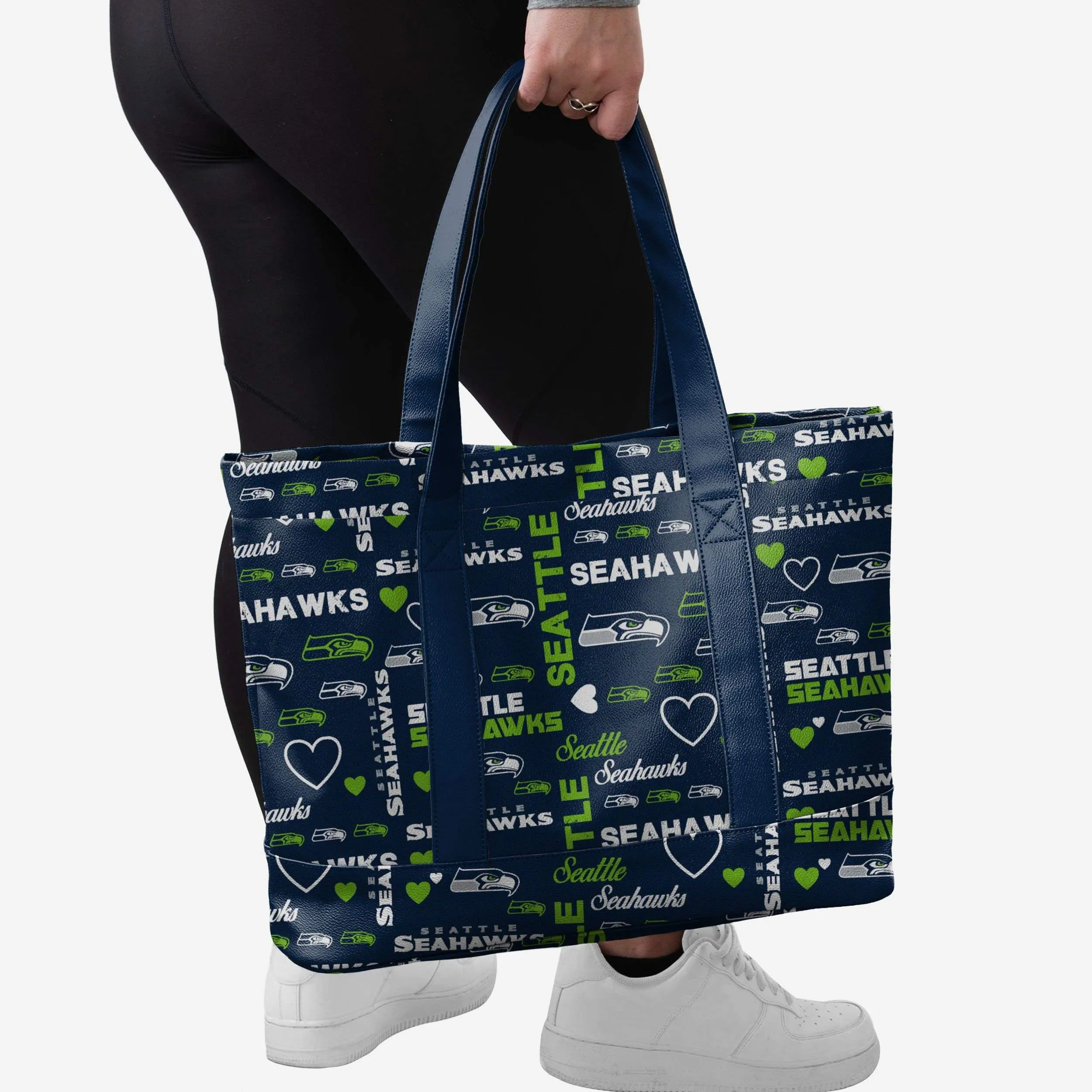 Seattle Seahawks Logo Love Tote Bag