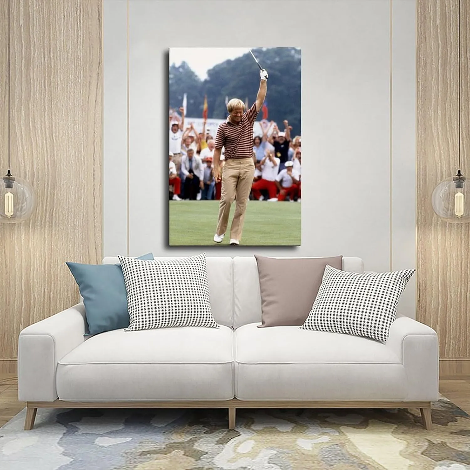 SELcoa Jack Nicklaus Golf Poster85 Canvas Poster Wall Art Decor Print Picture Paintings for Living Room Bedroom Decoration Frame:20x30inch(50x75cm)