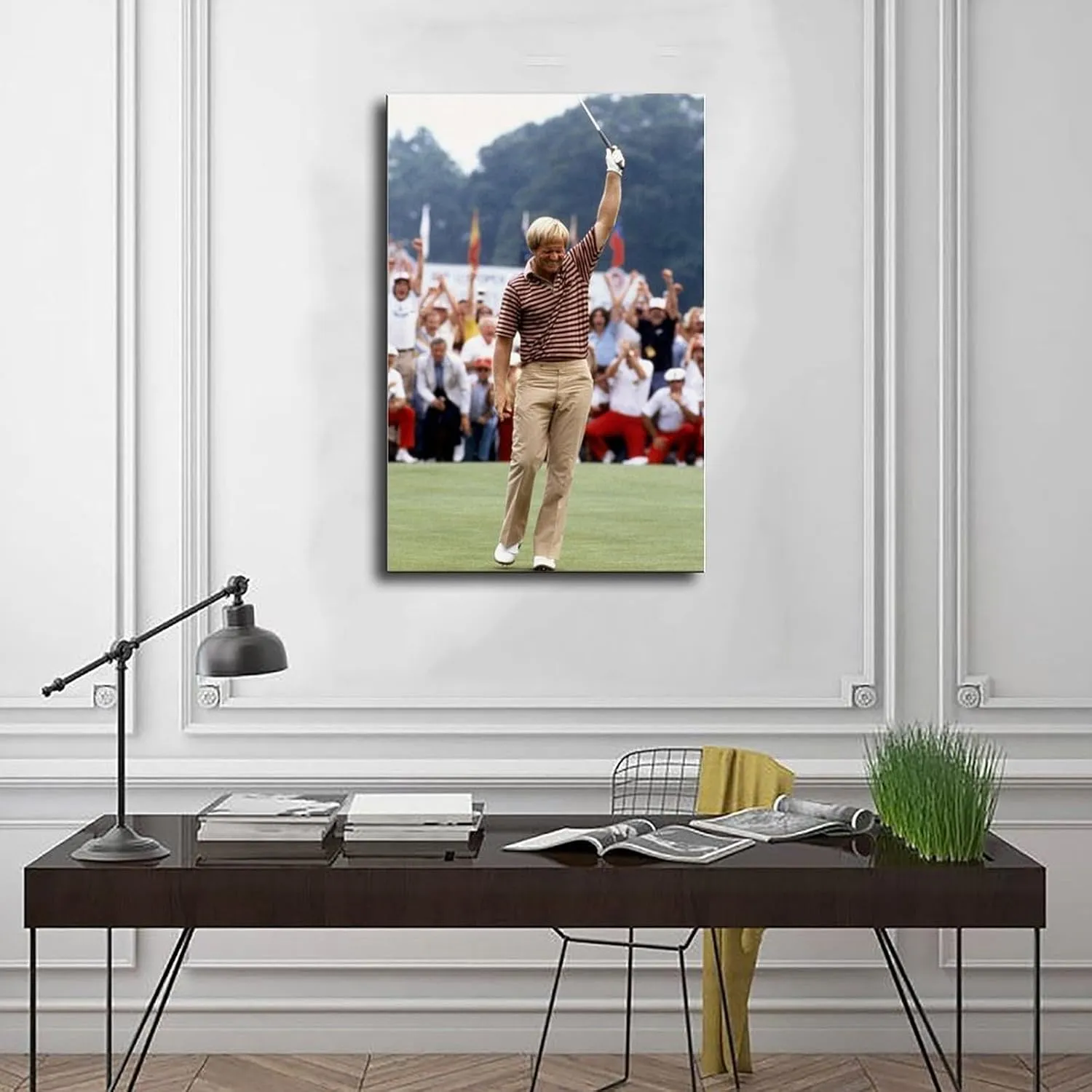 SELcoa Jack Nicklaus Golf Poster85 Canvas Poster Wall Art Decor Print Picture Paintings for Living Room Bedroom Decoration Frame:20x30inch(50x75cm)