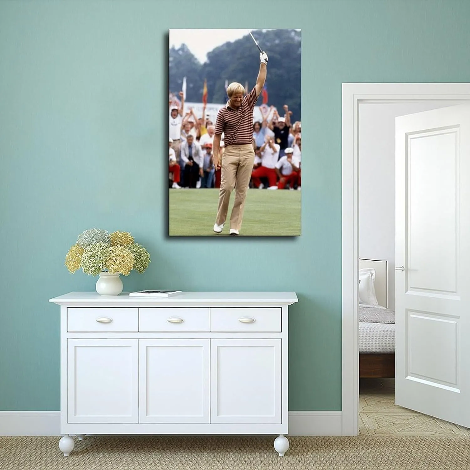 SELcoa Jack Nicklaus Golf Poster85 Canvas Poster Wall Art Decor Print Picture Paintings for Living Room Bedroom Decoration Frame:20x30inch(50x75cm)