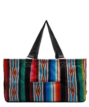 Serape Print Large Utility Tote/Tote Bag - Personalized/Monogrammed