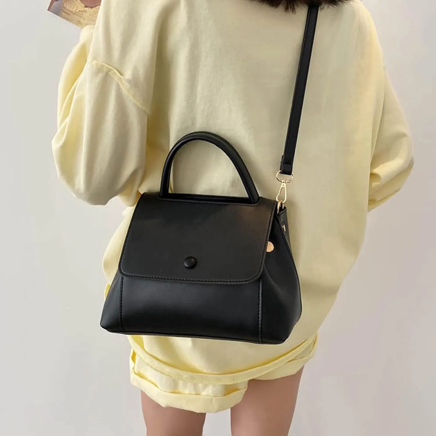 Shoulder Bags Shoulder Bag Big Bag Casual Messenger Bag Lady Handbag Solid Color Lady Bag Daily Shopping Bag Female Bag(Blue)