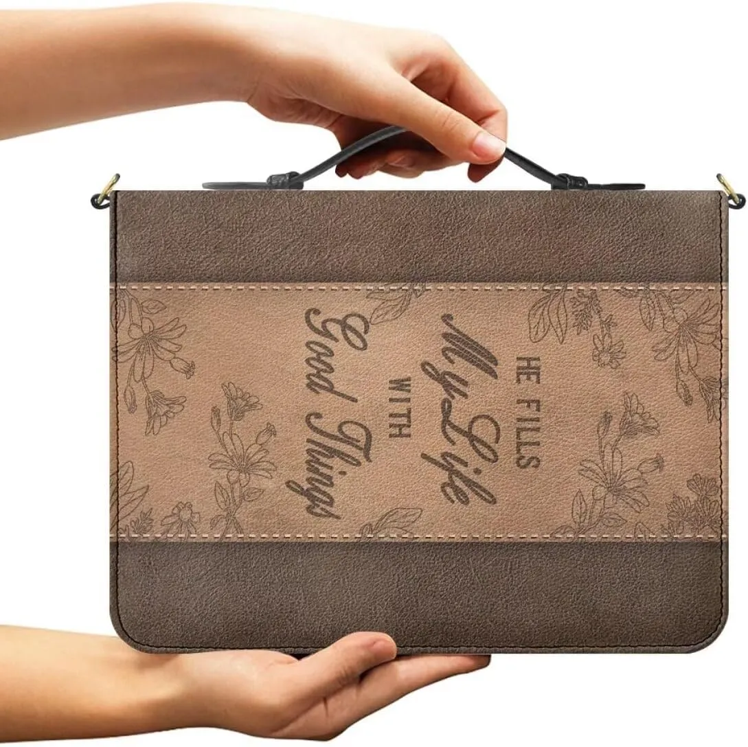 Shoulder Strap Bag Bible Bag for Women Bible Cover Bible Case with Handle Zipper Christmas Gift for Mother