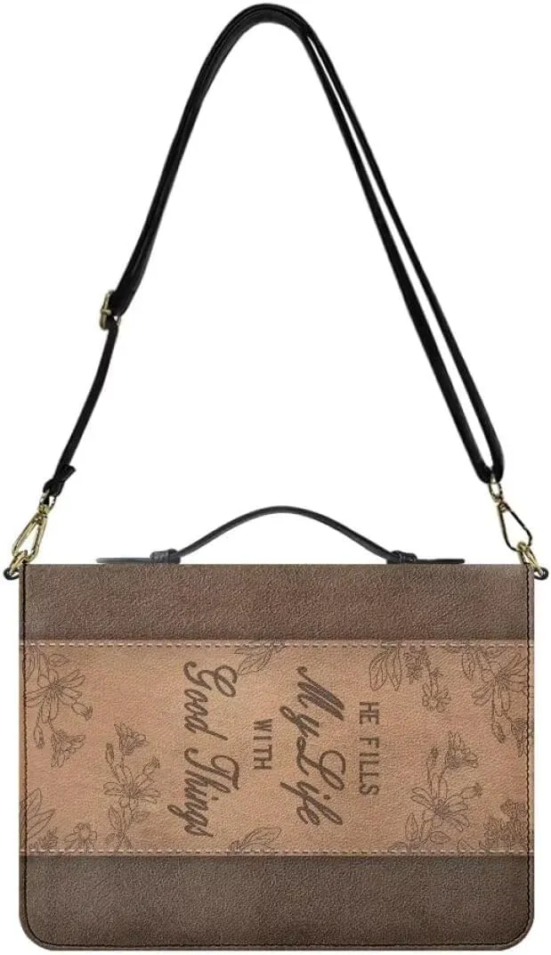 Shoulder Strap Bag Bible Bag for Women Bible Cover Bible Case with Handle Zipper Christmas Gift for Mother