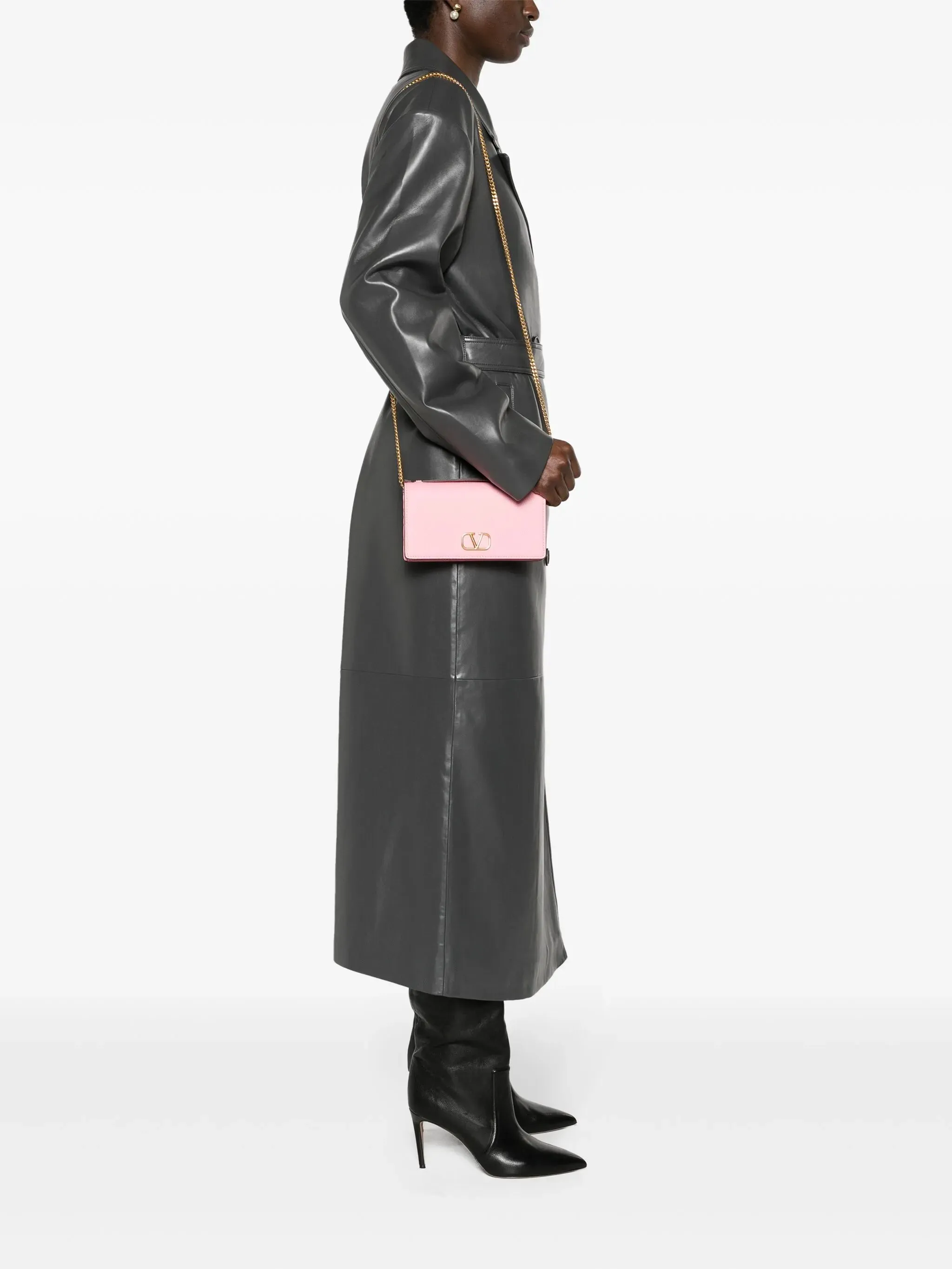 Signature VLogo leather bag crossbody Beautiful Order now