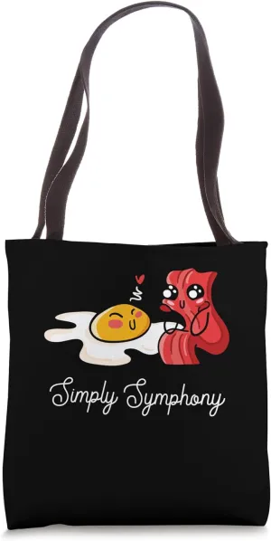 Simply Symphony Bacon And Eggs Breakfast Meaty Bacon Tote Bag