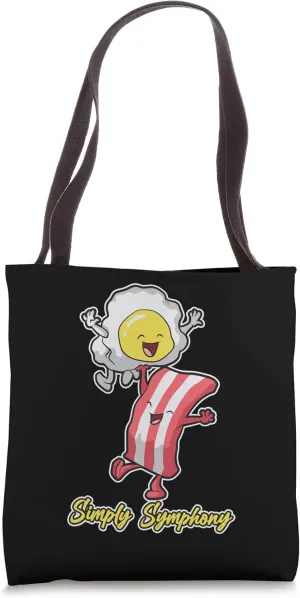 Simply Symphony Bacon And Eggs Breakfast Meaty Bacon Tote Bag