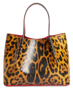 Small Cabarock Leopard Tote Bag in Spicy
