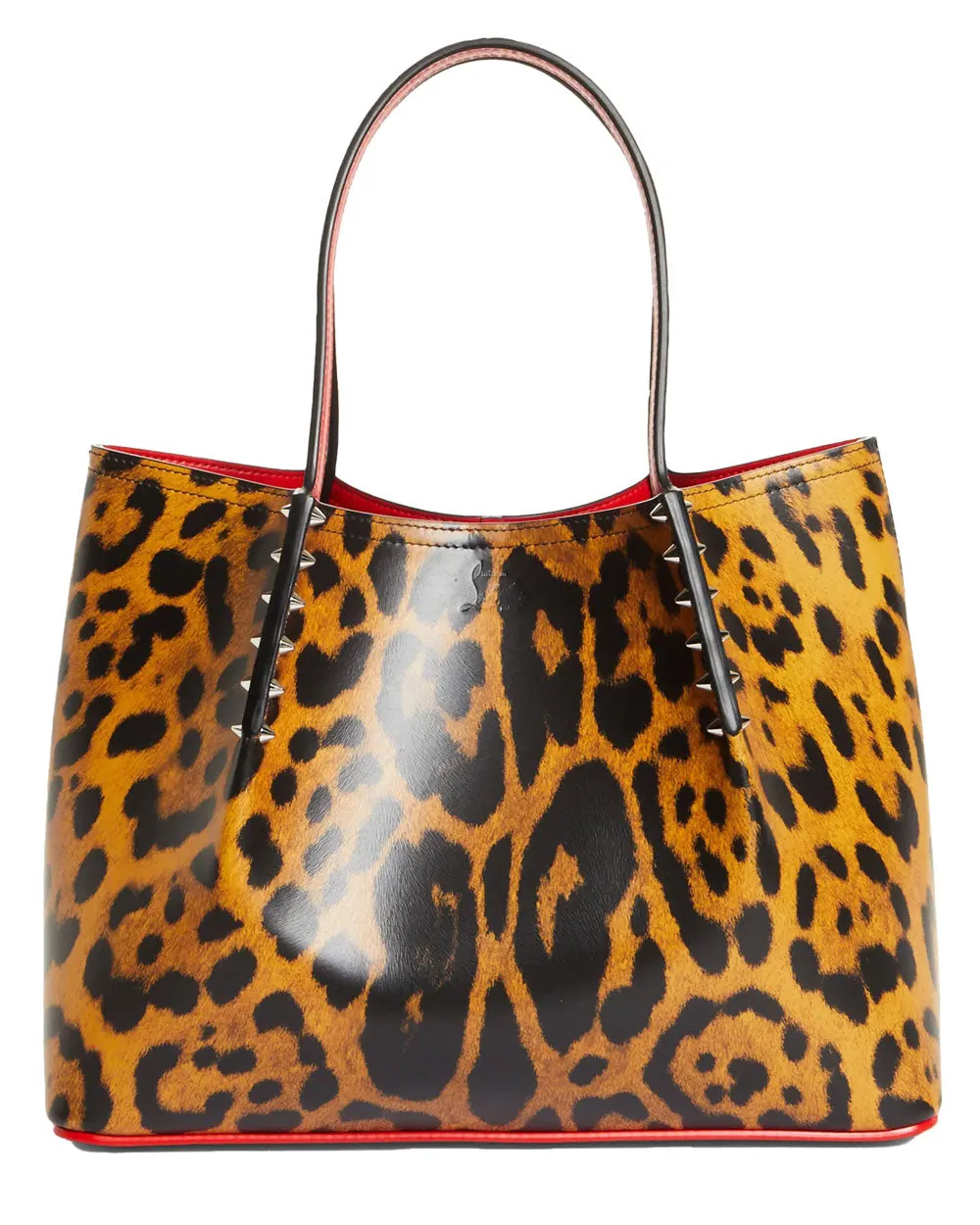 Small Cabarock Leopard Tote Bag in Spicy