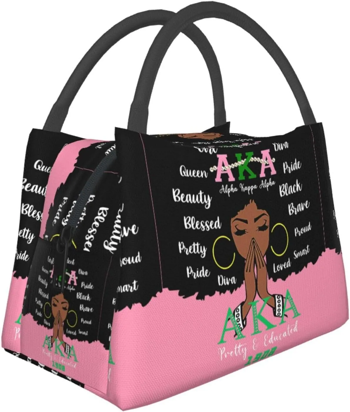 Sorority Gifts For Women Reusable Lunch Tote Insulated Cooler Bag Lunch Box Handbag Lunch Bag For Women