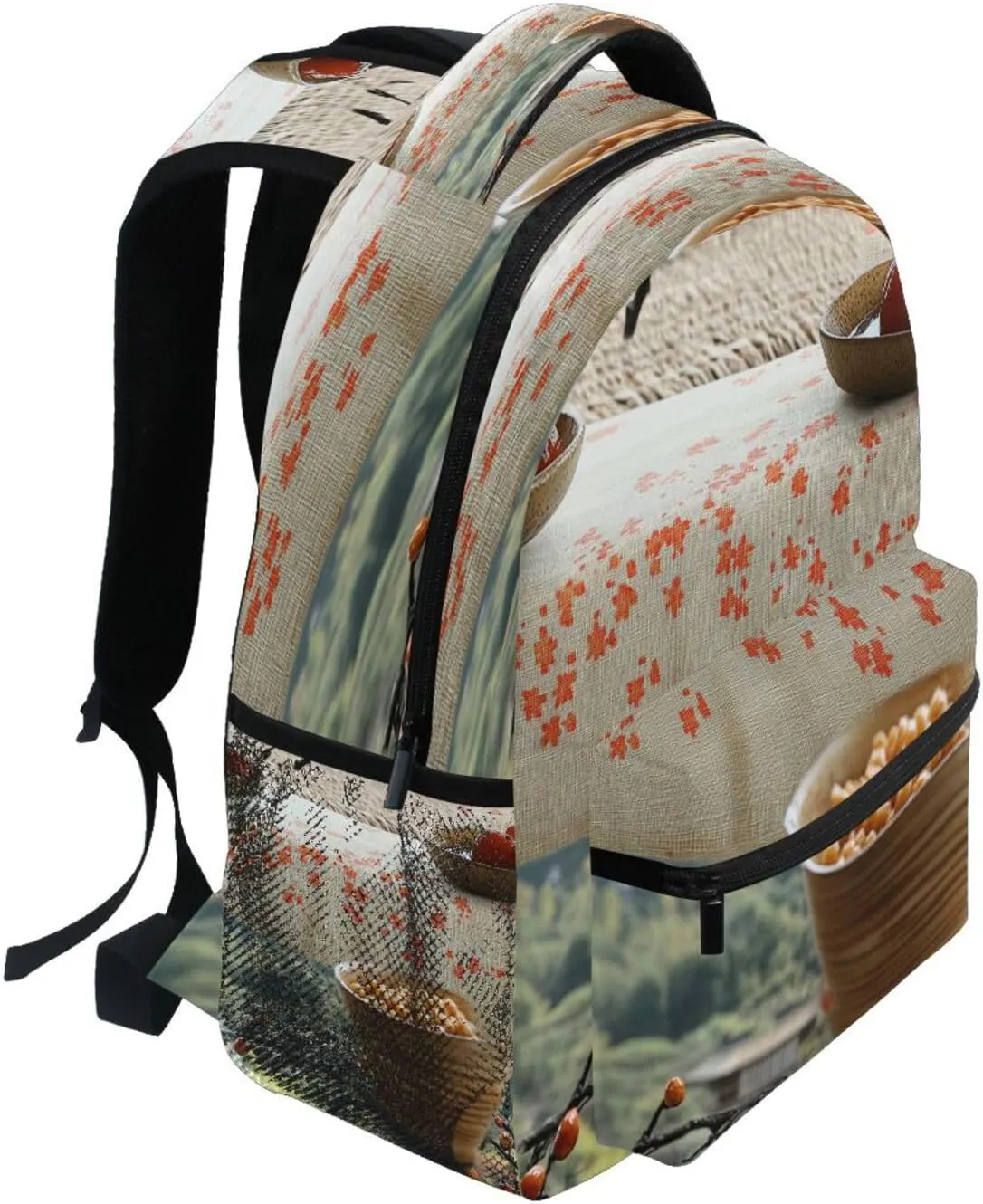 Sport Backpack for Women Men Fashion Backpack with Chest Strap Gift Men & Women Cereal Japanese Style