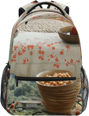 Sport Backpack for Women Men Fashion Backpack with Chest Strap Gift Men & Women Cereal Japanese Style