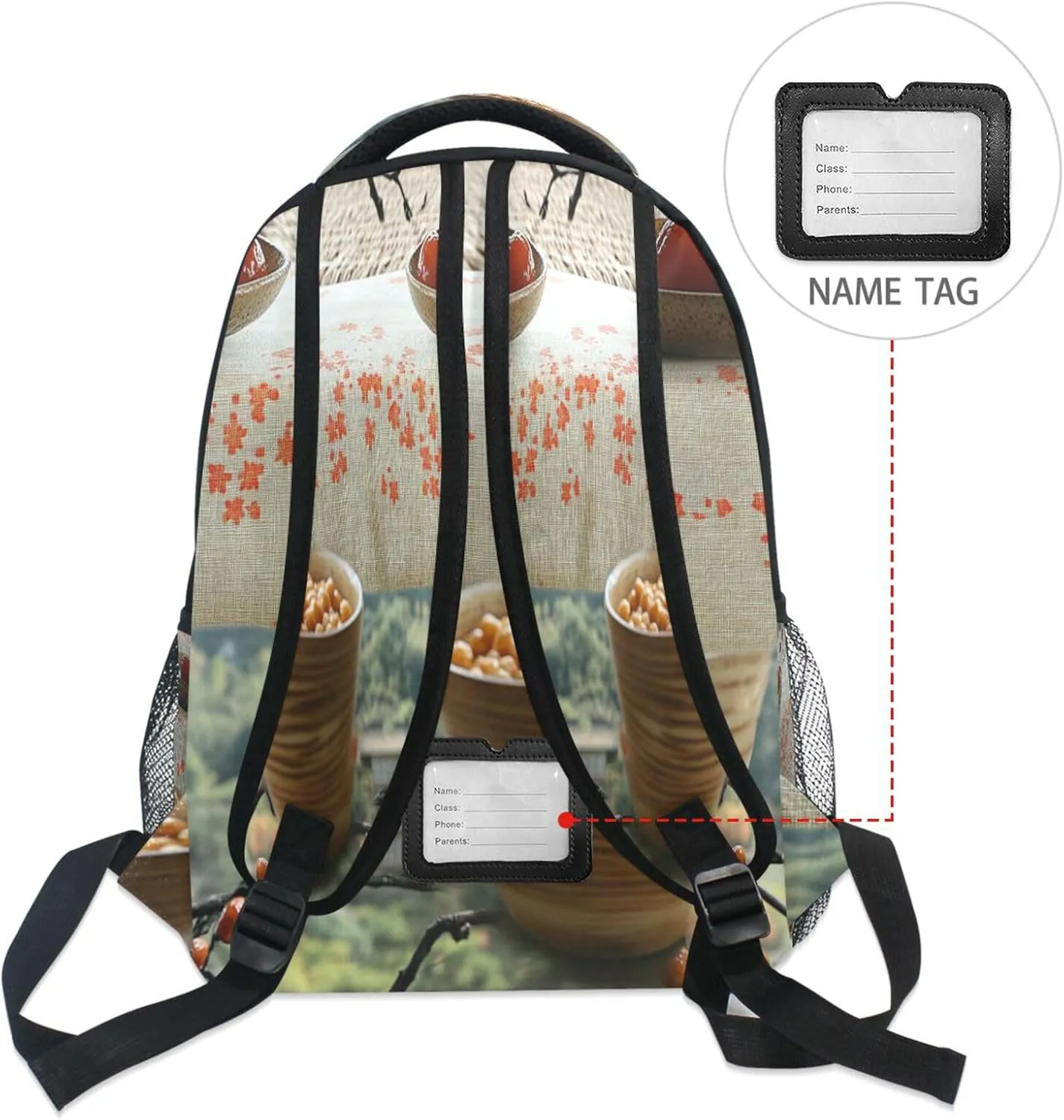 Sport Backpack for Women Men Fashion Backpack with Chest Strap Gift Men & Women Cereal Japanese Style