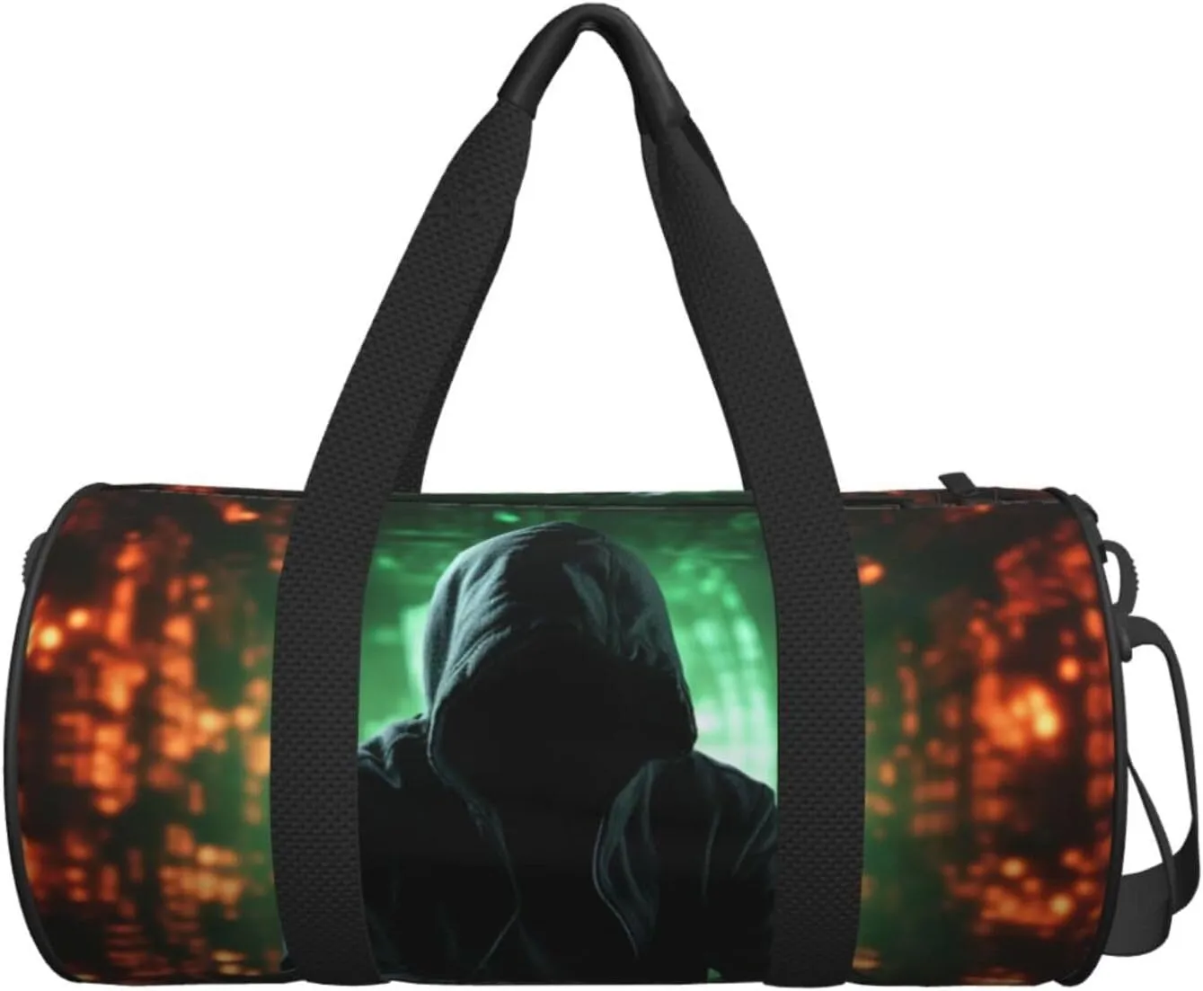 Sports Gym Bag for Women Men Travel Duffel Bag Tote Weekender Bag Carry on Overnight Bag for Travel Swimming Fitness Workout Sports Hacker Attack Duffle Bag