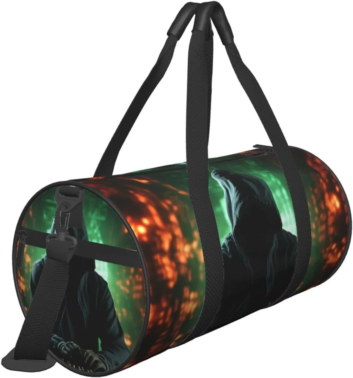 Sports Gym Bag for Women Men Travel Duffel Bag Tote Weekender Bag Carry on Overnight Bag for Travel Swimming Fitness Workout Sports Hacker Attack Duffle Bag