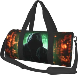 Sports Gym Bag for Women Men Travel Duffel Bag Tote Weekender Bag Carry on Overnight Bag for Travel Swimming Fitness Workout Sports Hacker Attack Duffle Bag