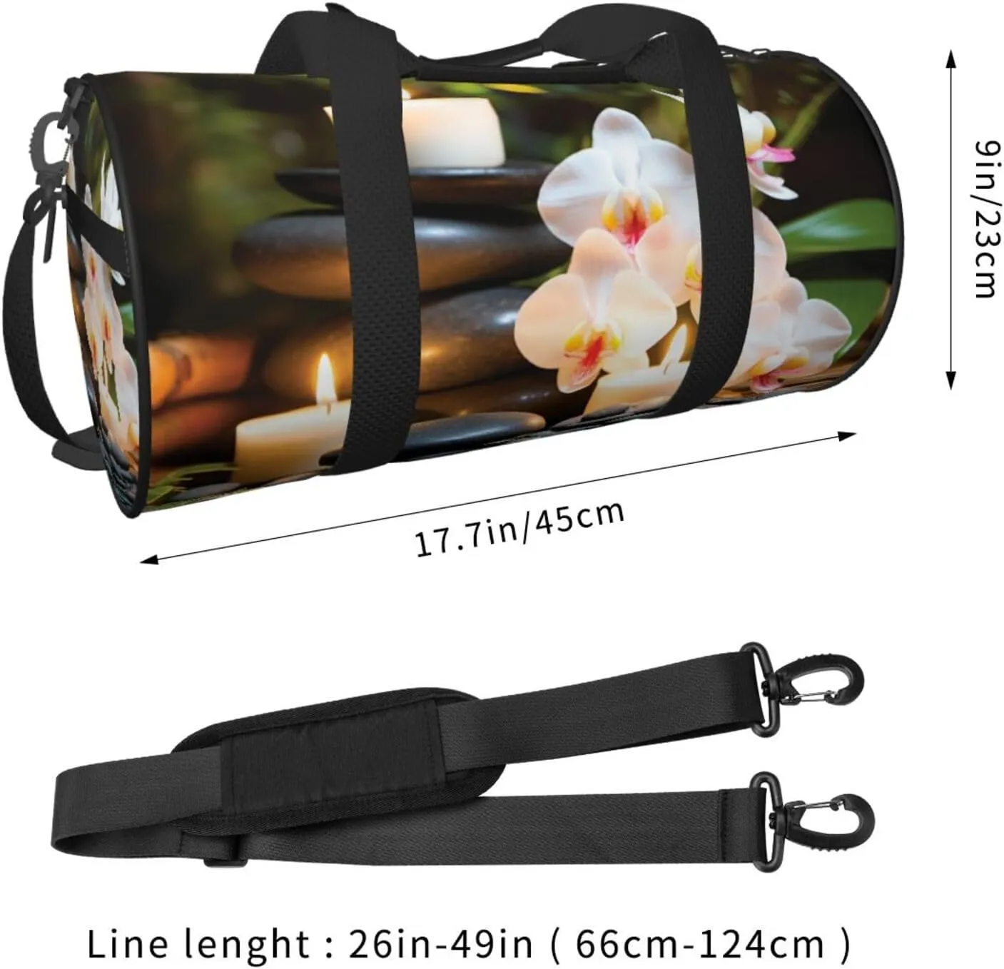 Sports Gym Bag for Women Men Travel Duffel Bag Tote Weekender Bag Carry on Overnight Bag for Travel Swimming Fitness Workout Sports Relaxation with Massage Spa Duffle Bag
