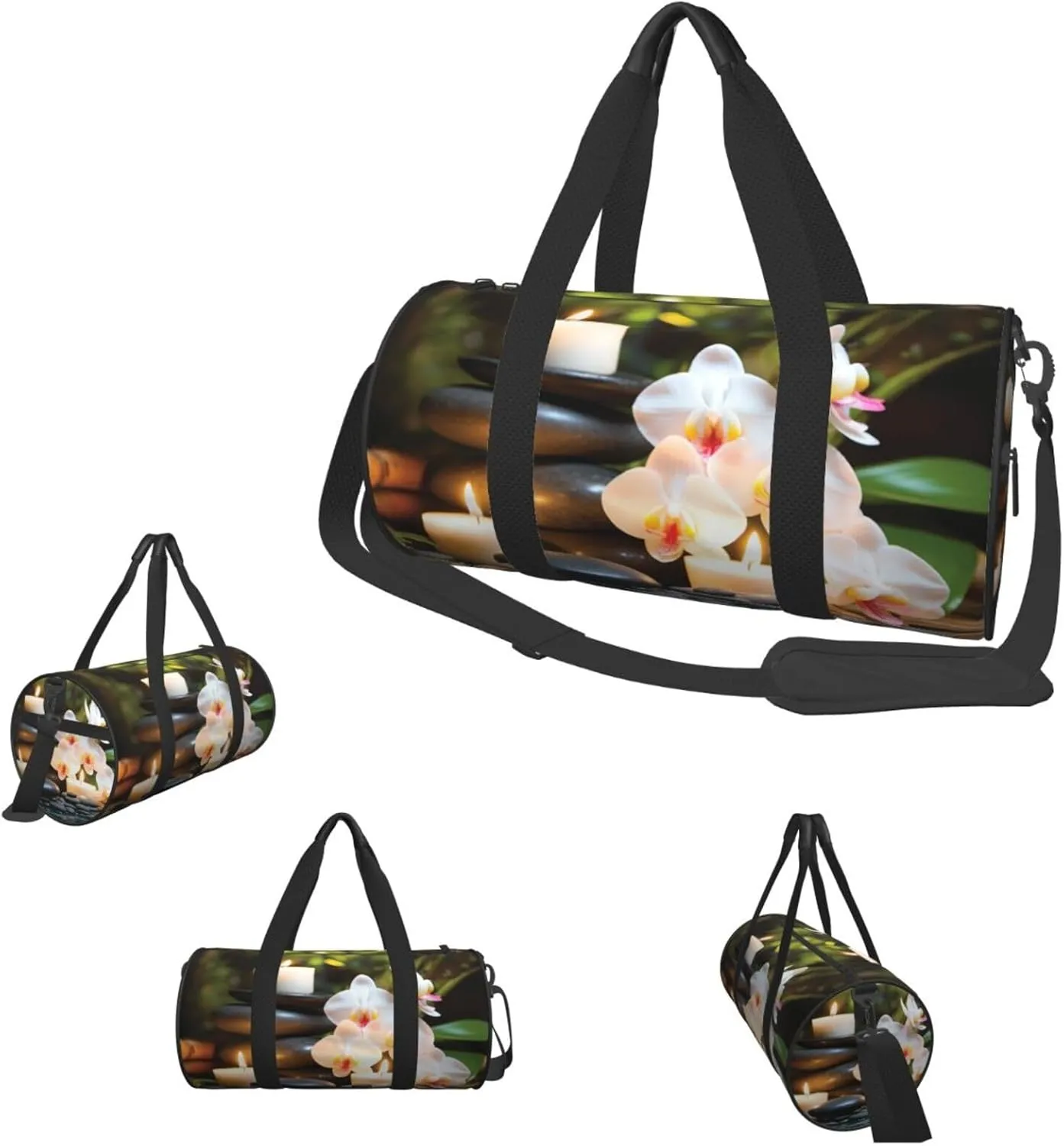 Sports Gym Bag for Women Men Travel Duffel Bag Tote Weekender Bag Carry on Overnight Bag for Travel Swimming Fitness Workout Sports Relaxation with Massage Spa Duffle Bag