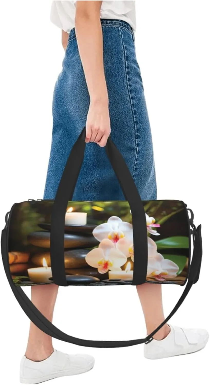 Sports Gym Bag for Women Men Travel Duffel Bag Tote Weekender Bag Carry on Overnight Bag for Travel Swimming Fitness Workout Sports Relaxation with Massage Spa Duffle Bag