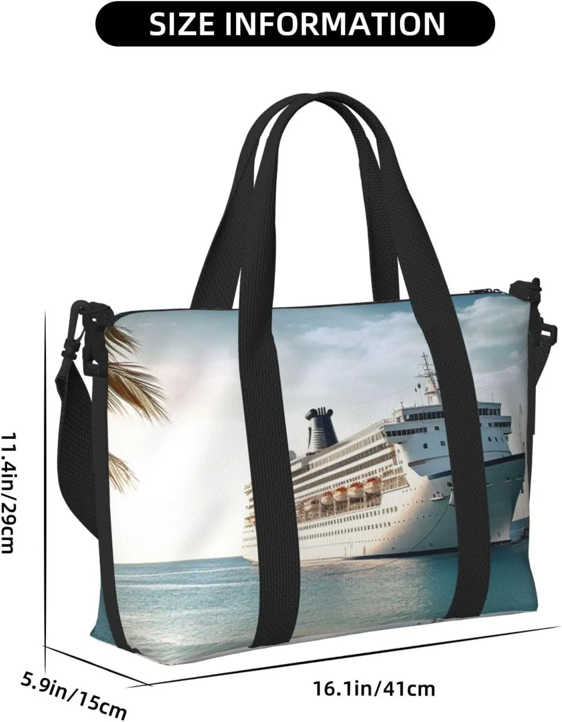Sports Gym Bag for Women Men Travel Duffel Bag Tote Weekender Bag Carry on Overnight Bag for Travel Swimming Fitness Workout Sports Seaside Cruise Ship Duffle Bag