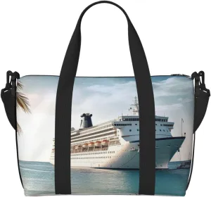 Sports Gym Bag for Women Men Travel Duffel Bag Tote Weekender Bag Carry on Overnight Bag for Travel Swimming Fitness Workout Sports Seaside Cruise Ship Duffle Bag
