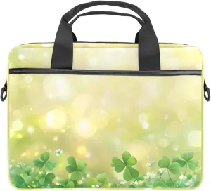 Spring Pattern with Twigs and Moon Laptop Shoulder Bag Slim Computer Briefcase Laptop Sleeve Messenger Case