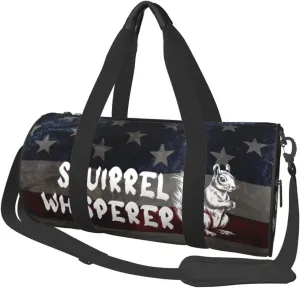 Squirrel Whisperer Duffel Bag Gym Bag Travel Sports Tote Large Foldable Beach Swim Yoga3
