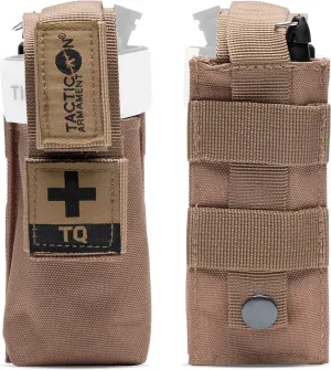 TACTICON Combat Tourniquet Soft Holder| Combat Veteran Owned Company | Reinforced Elastic Stores TQ | 900D Polyester Mounted Via Hook & Loop