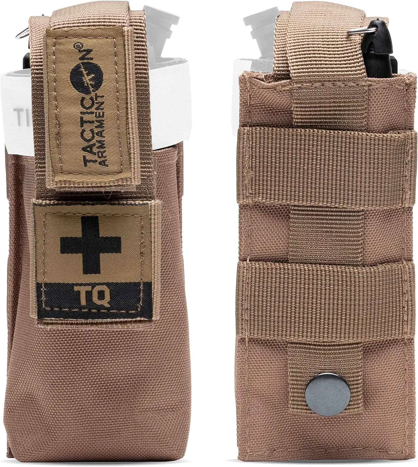 TACTICON Combat Tourniquet Soft Holder| Combat Veteran Owned Company | Reinforced Elastic Stores TQ | 900D Polyester Mounted Via Hook & Loop