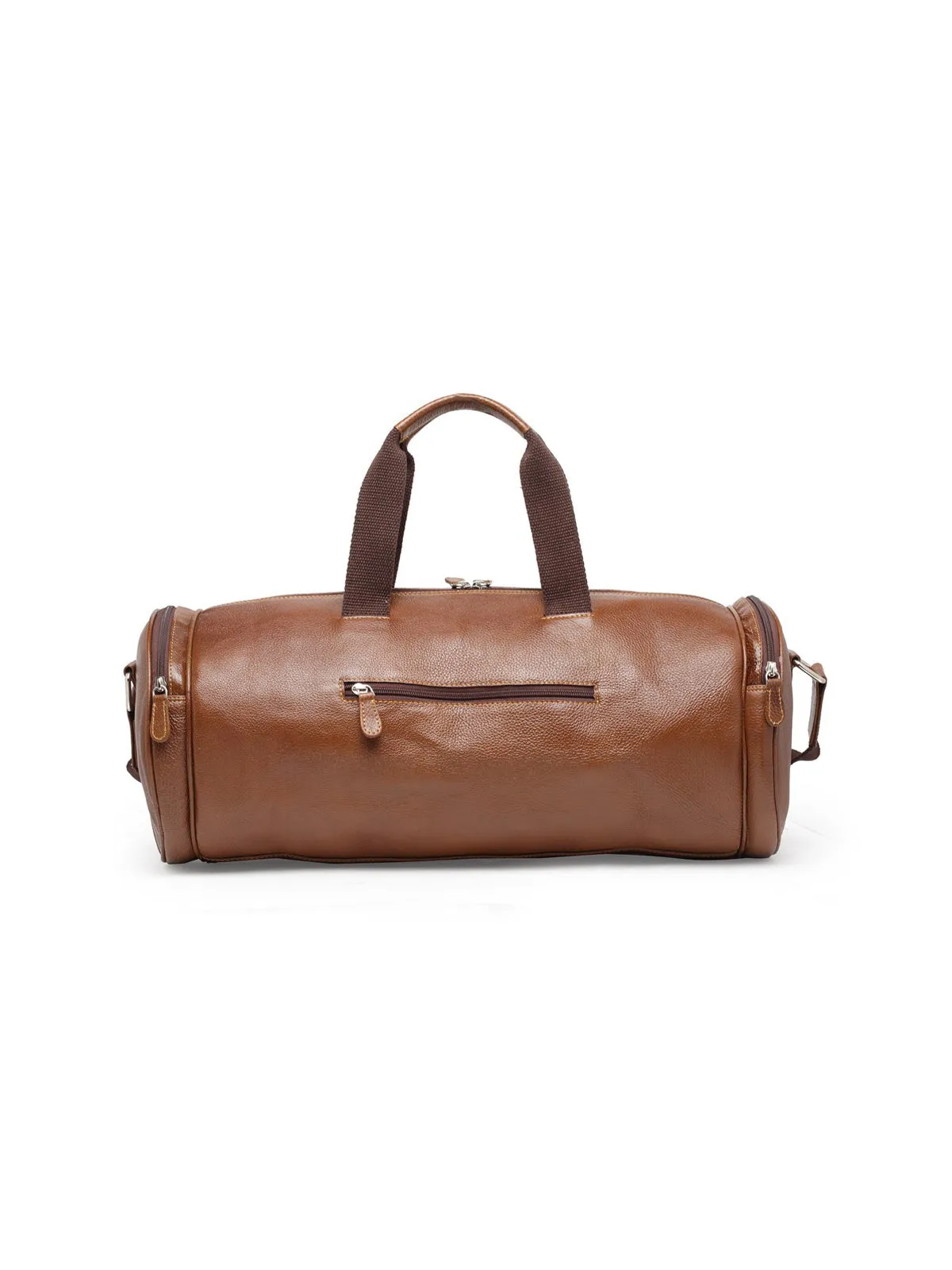 Teakwood Leather Mens Duffel Bag - Brown