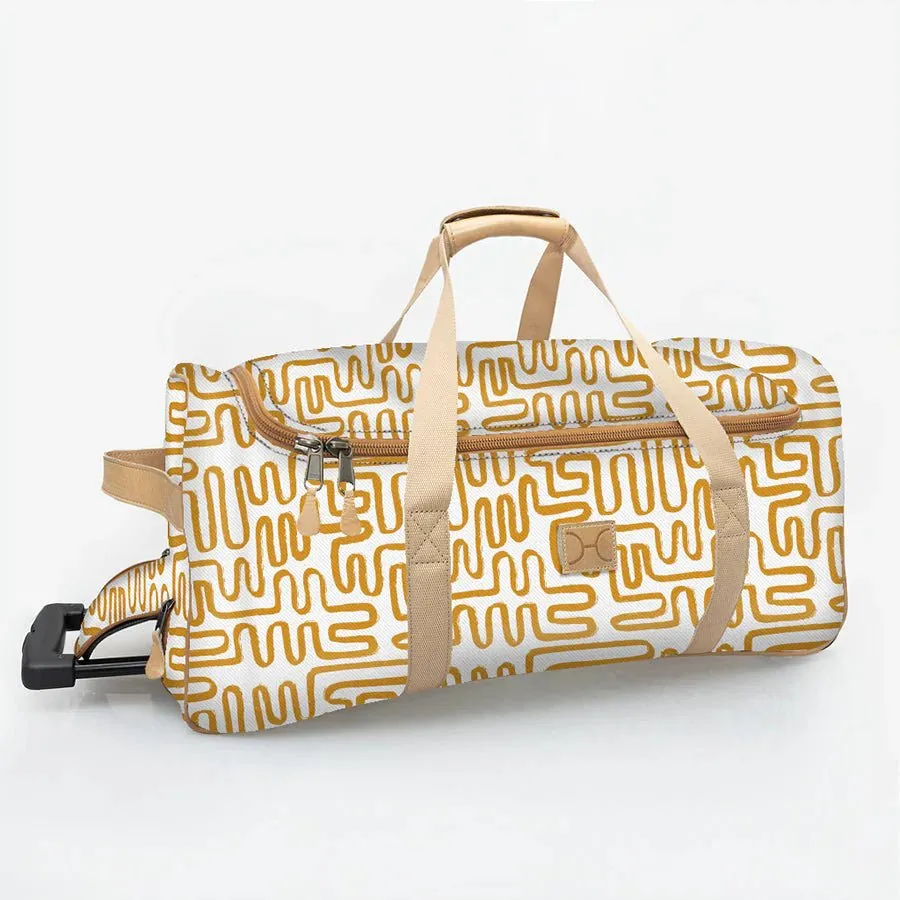 Thandana Laminated Fabric Kids Wheeled Duffel Bag