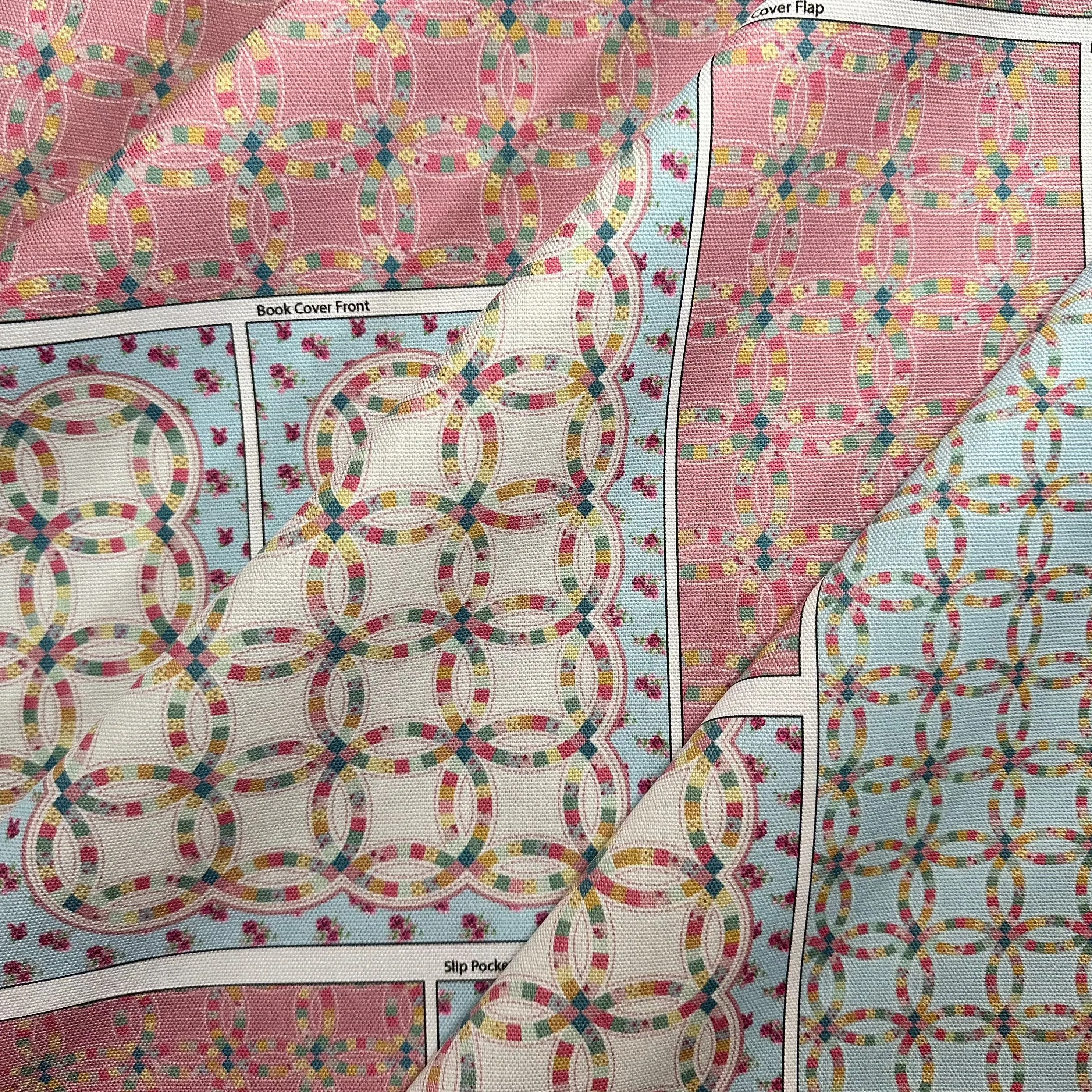 The Book Cover – Double Wedding Ring Quilt Sewing Kit