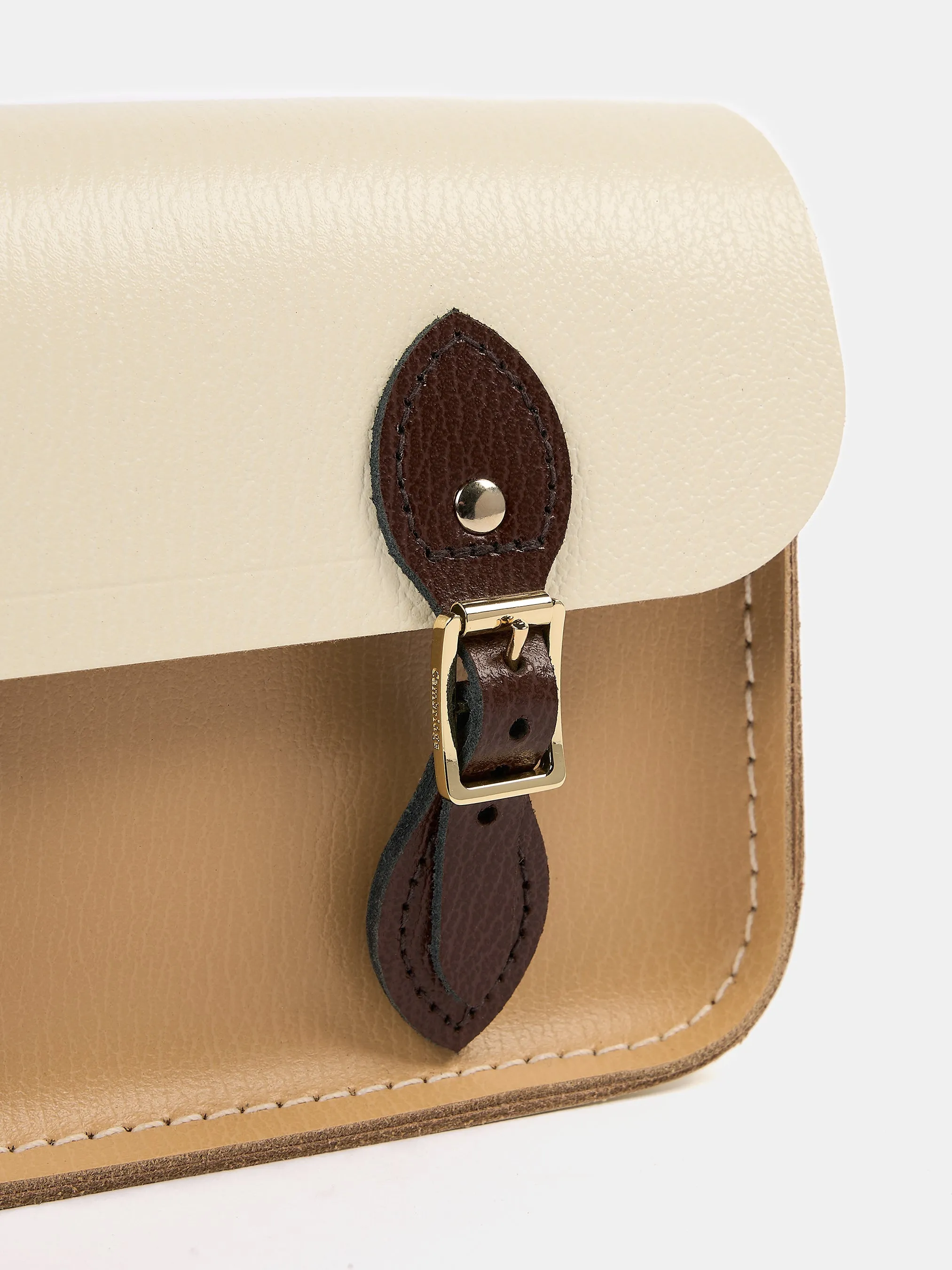 The Little One - Walnut, Sheepskin & Natural Goat Grain