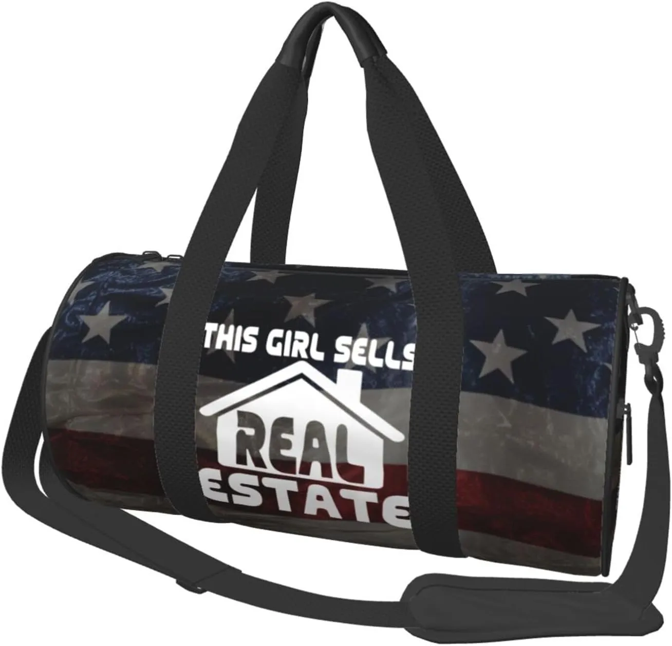 This Girl Sells Real Estate Duffel Bag Gym Bag Travel Sports Tote Large Foldable Beach Swim Yoga9