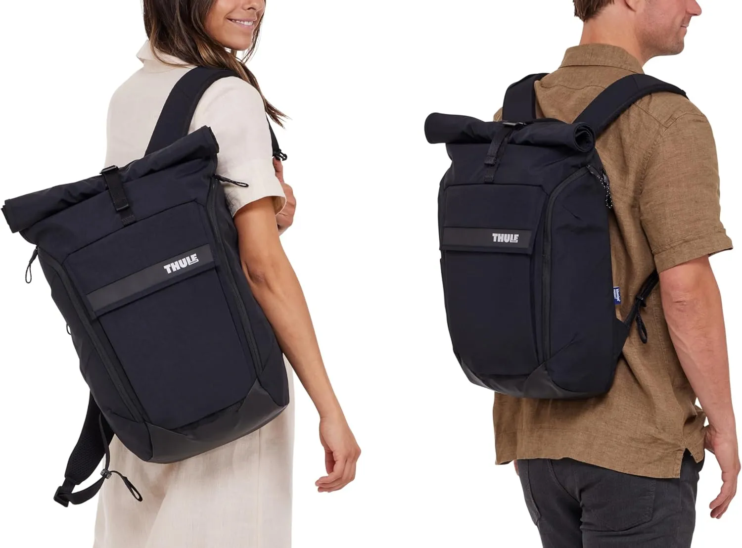 Thule Paramount 24L Backpack - Commuter Backpack with Padded Laptop Sleeve - Fits 16" laptops and 12" Tablets - Thoughtful Layout and Organization, Black