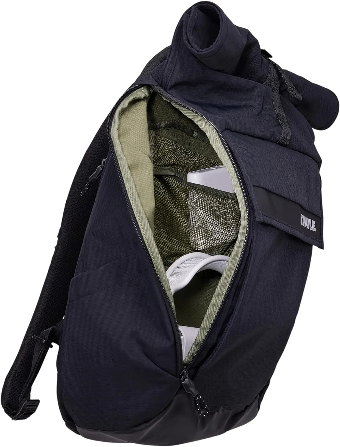 Thule Paramount 24L Backpack - Commuter Backpack with Padded Laptop Sleeve - Fits 16" laptops and 12" Tablets - Thoughtful Layout and Organization, Black