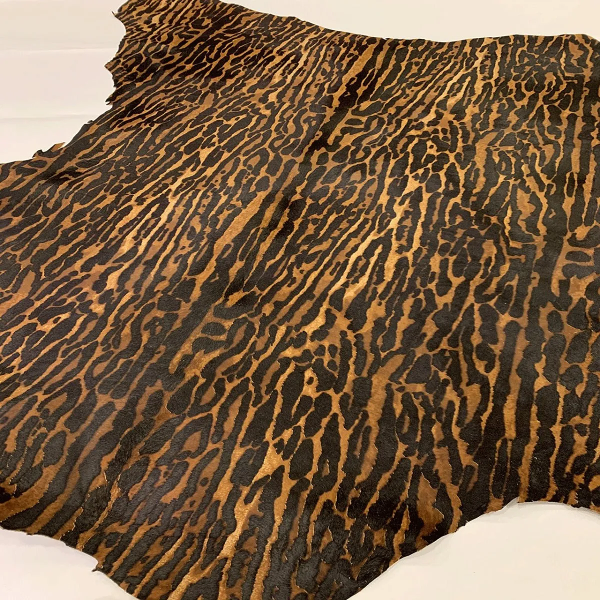 Tiger Patterned Pony leather