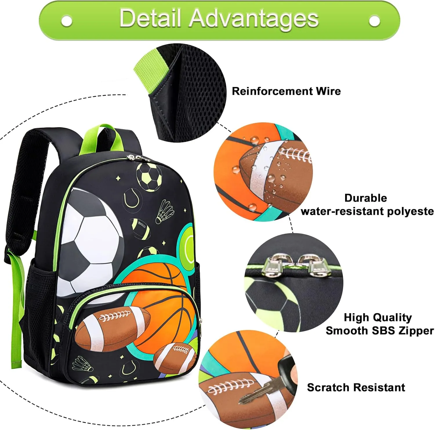 Toddler Backpack Boys Cute Soccer Kids School Backpack Preschool Kindergarten Bookbags Nursery Daycare Toddler Bags