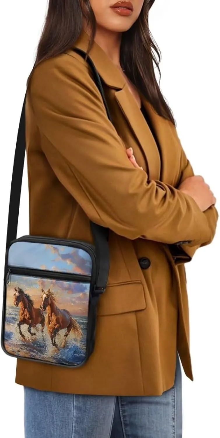 TODIYADDU Stylish Shoulder Bag for Women Men Fashion Messenger Bag Portable Handbags for Notebook Keys Cards Nice Chest Bag