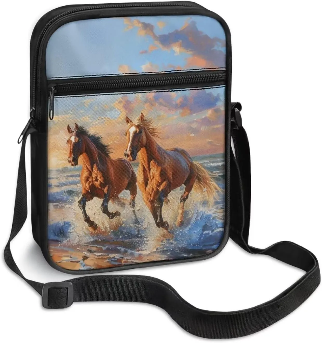 TODIYADDU Stylish Shoulder Bag for Women Men Fashion Messenger Bag Portable Handbags for Notebook Keys Cards Nice Chest Bag